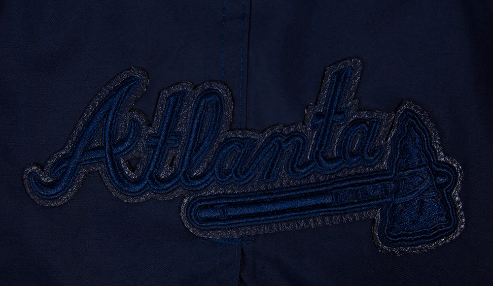 MLB ATLANTA BRAVES TRIPLE TONAL WOVEN MEN'S SHORT (MIDNIGHT NAVY) - Image 5