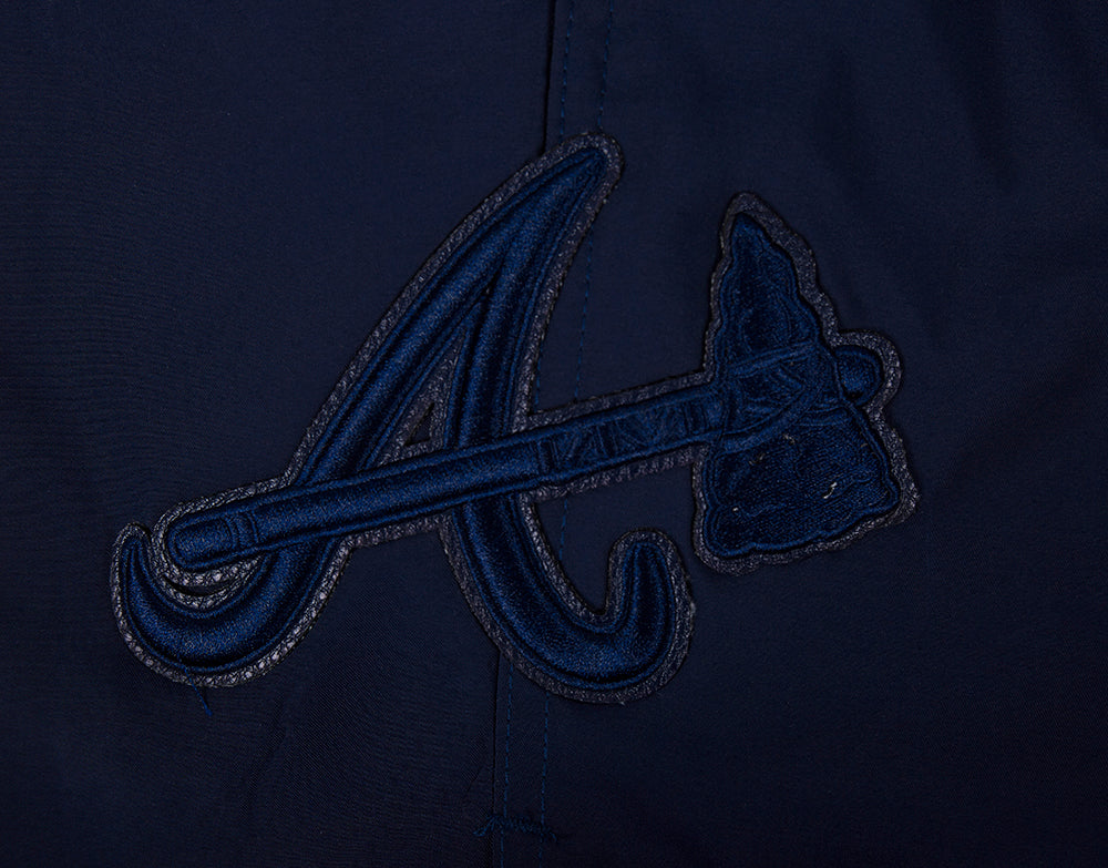 MLB ATLANTA BRAVES TRIPLE TONAL WOVEN MEN'S SHORT (MIDNIGHT NAVY) - Image 6