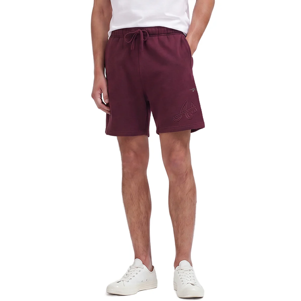 MLB ATLANTA BRAVES NEUTRAL MEN'S SHORT (WINE)