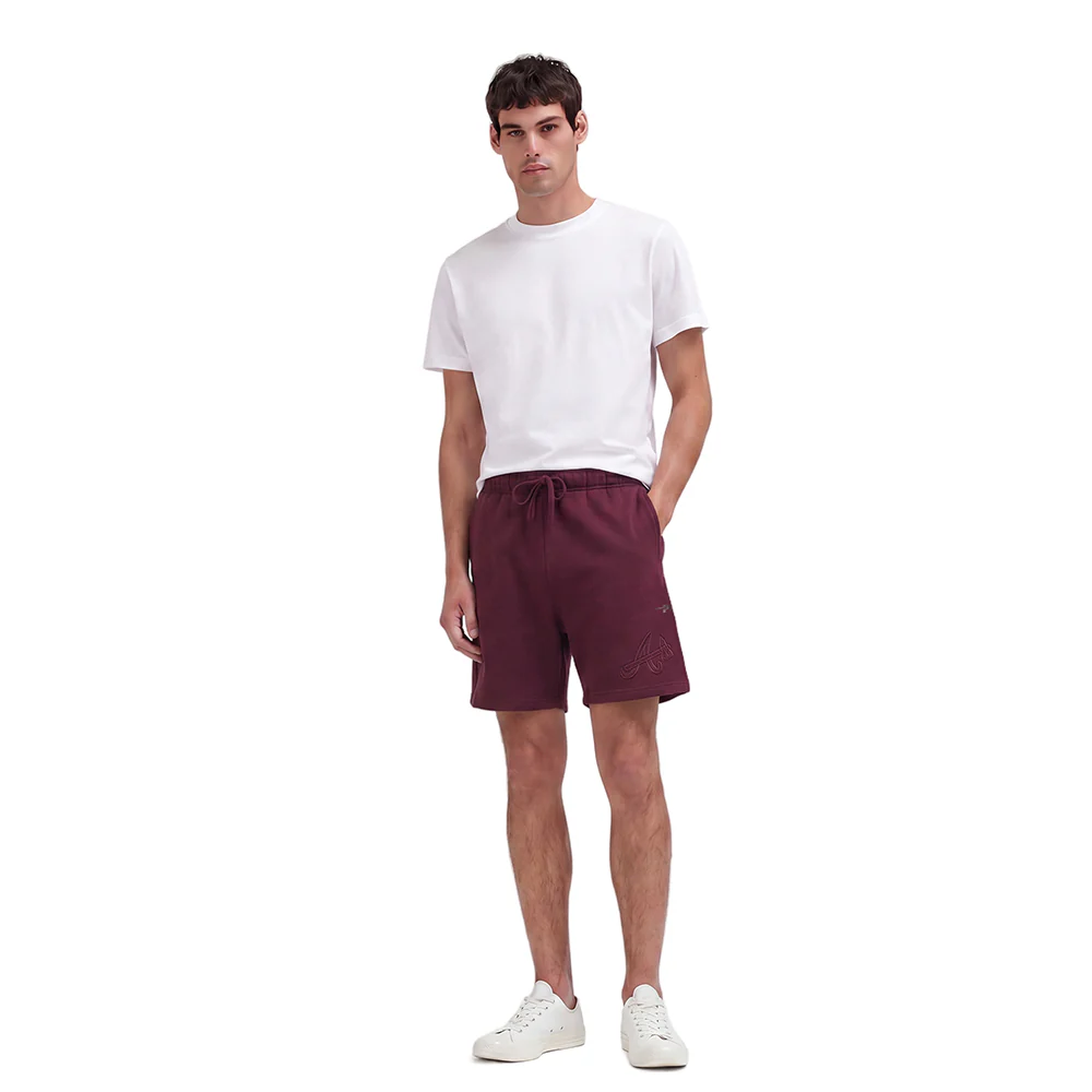 MLB ATLANTA BRAVES NEUTRAL MEN'S SHORT (WINE) - Image 3