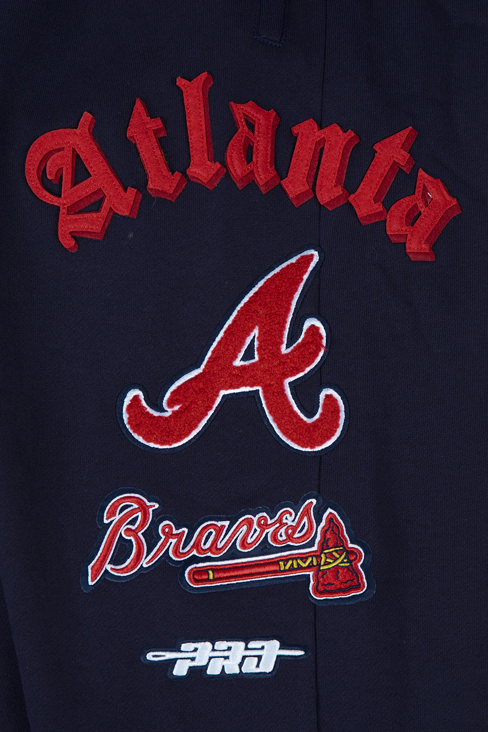 MLB ATLANTA BRAVES OLD ENGLISH MEN'S SWEATPANT (MIDNIGHT NAVY) - Image 5