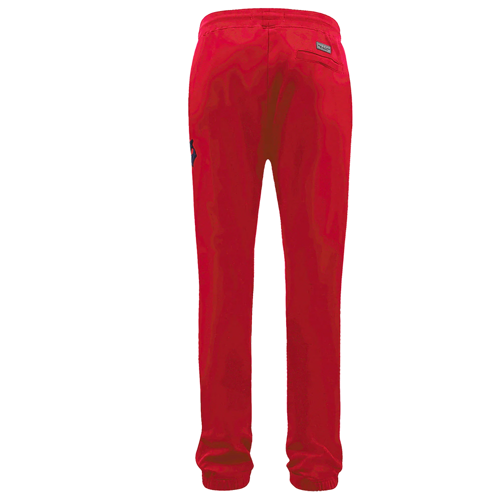 MLB ATLANTA BRAVES OLD ENGLISH MEN'S SWEATPANT (RED) - Image 3