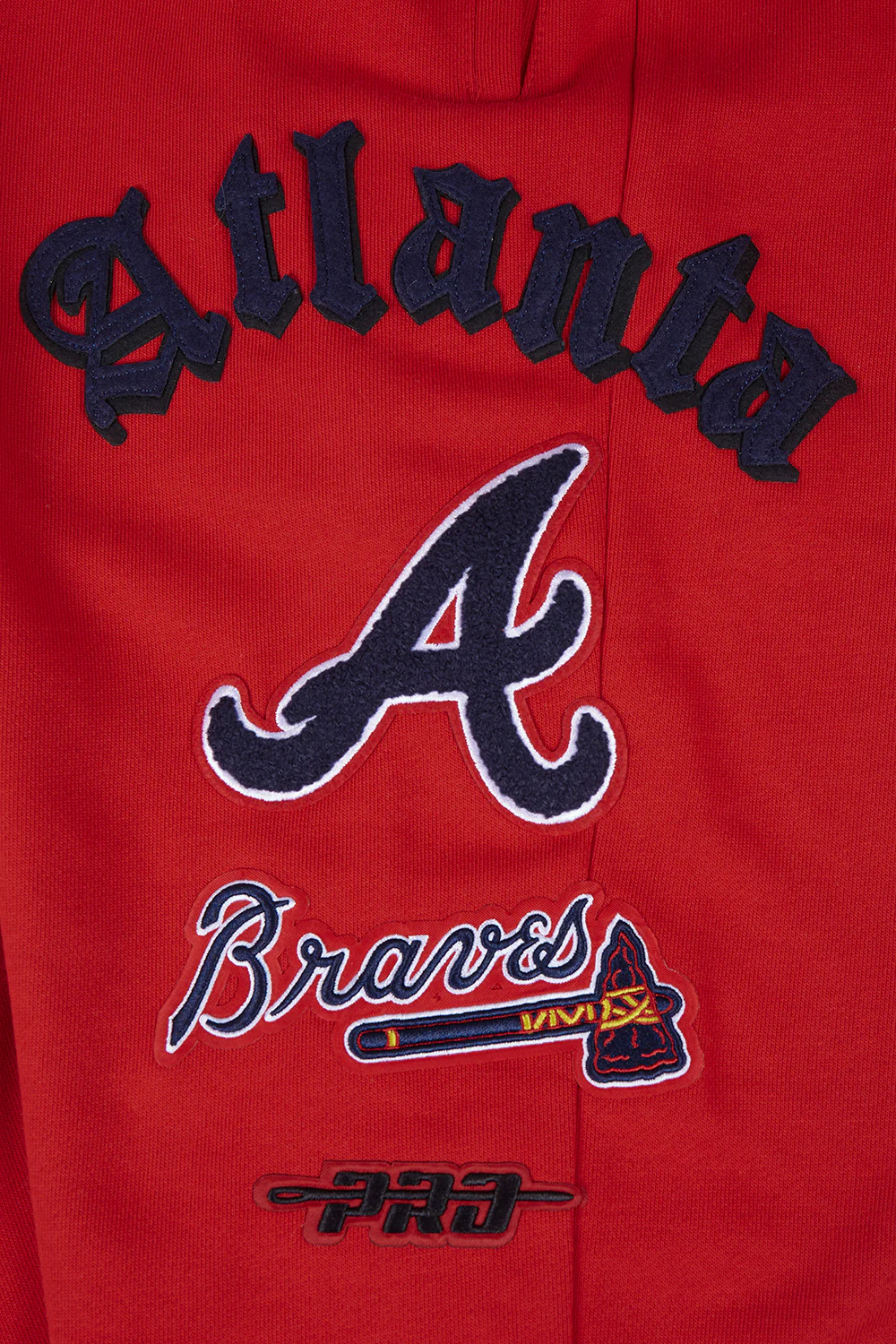 MLB ATLANTA BRAVES OLD ENGLISH MEN'S SWEATPANT (RED) - Image 5