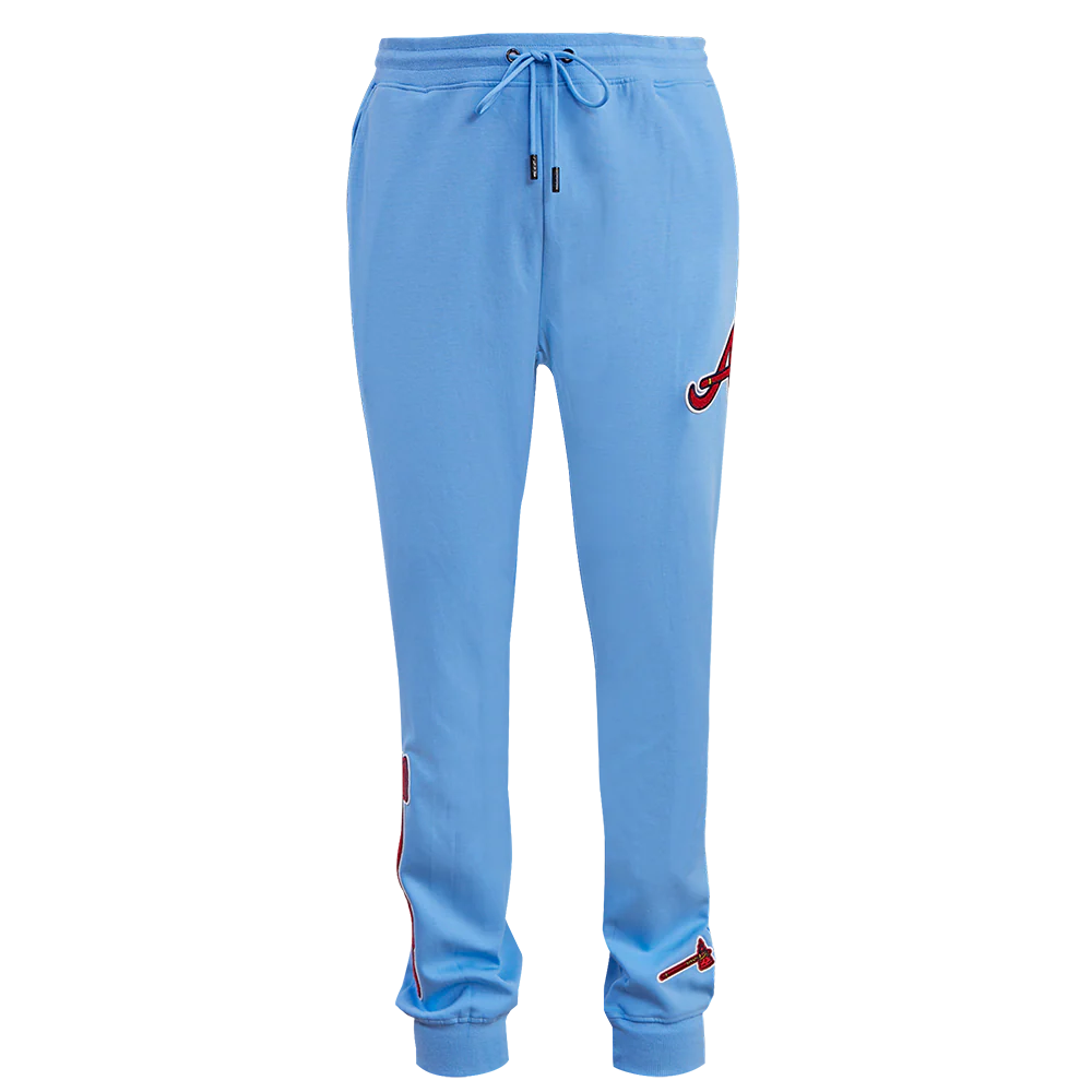 MLB ATLANTA BRAVES CLASSIC CHENILLE MEN'S JOGGER (UNIVERSITY BLUE) - Image 2