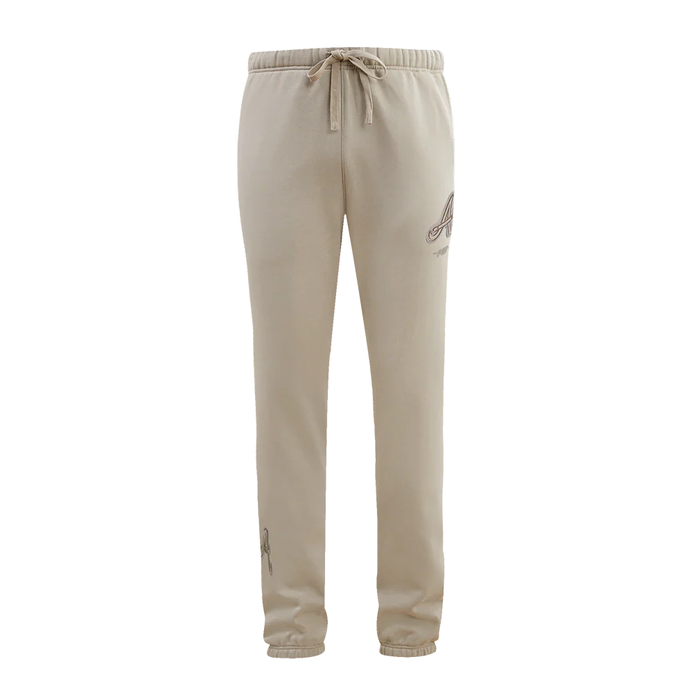 MLB ATLANTA BRAVES NEUTRAL MEN'S SWEATPANT (TAUPE) - Image 2