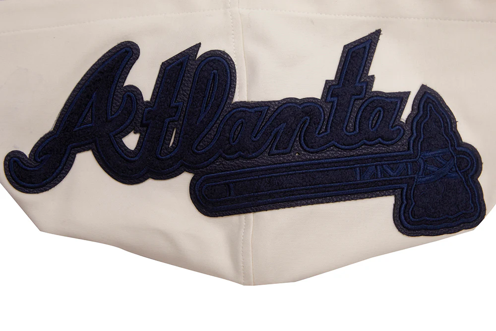MLB ATLANTA BRAVES TRIPLE TONAL DK PO HOODIE (EGGSHELL) - Image 5