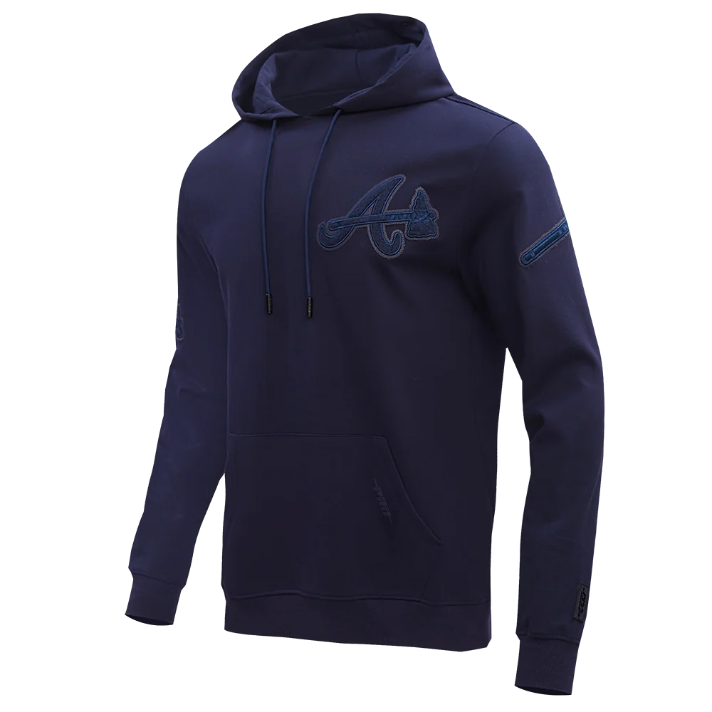 MLB ATLANTA BRAVES TRIPLE TONAL DK PO HOODIE (MIDNIGHT NAVY) - Image 2
