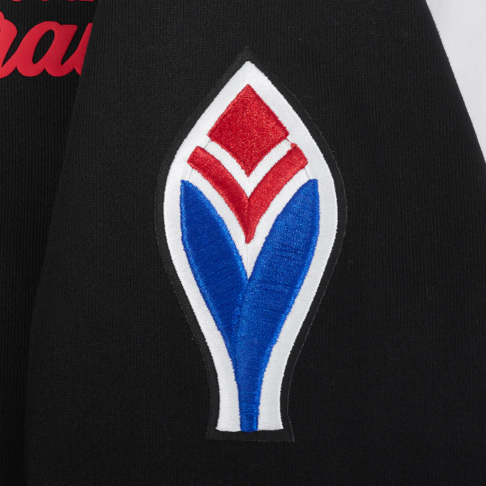 MLB ATLANTA BRAVES SOUVENIR MEN'S FLEECE PULLOVER HOODIE (BLACK) - Image 8