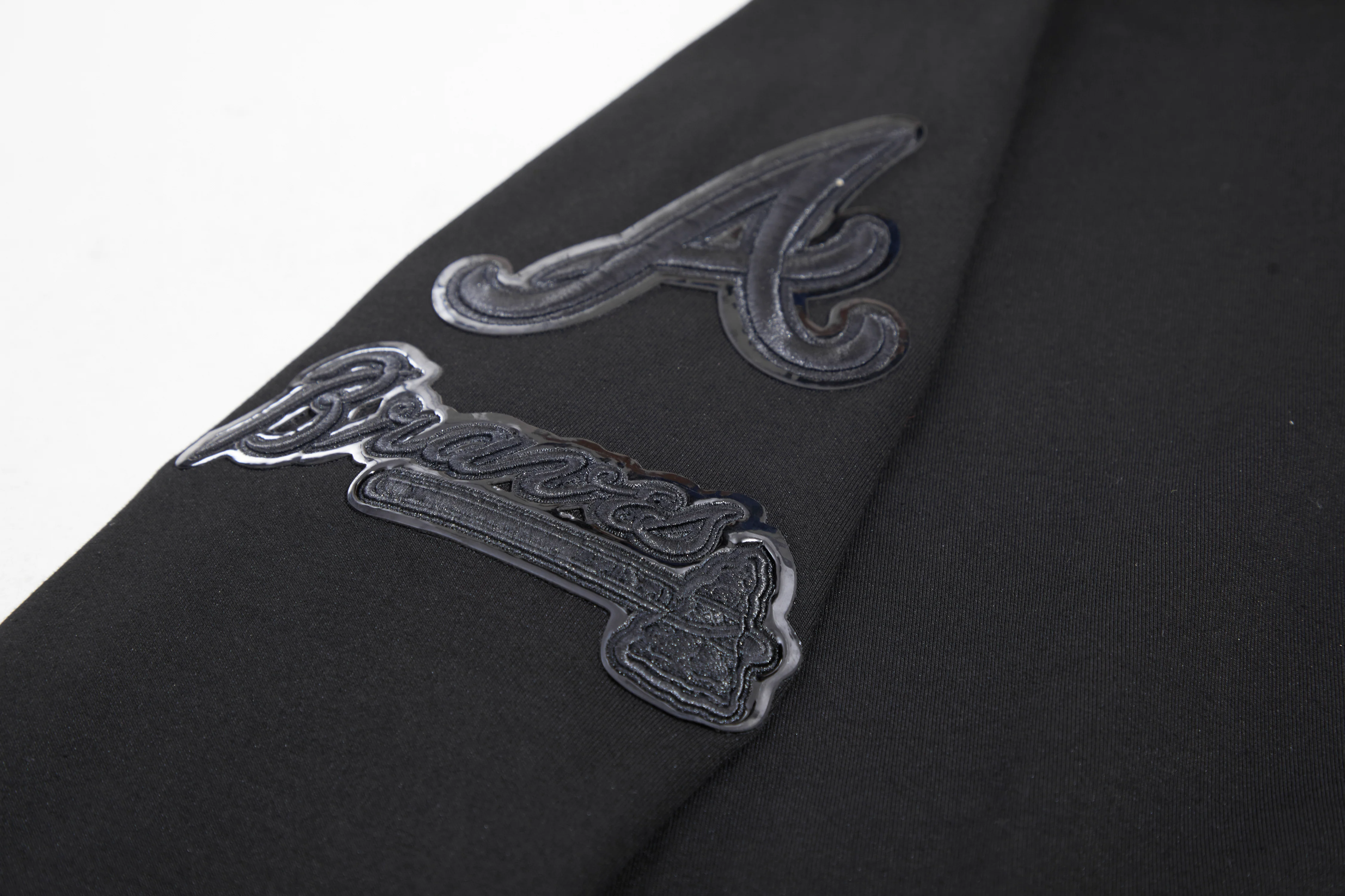 MLB ATLANTA BRAVES TRIPLE BLACK ZIPPER HOODIE  (BLACK) - Image 8