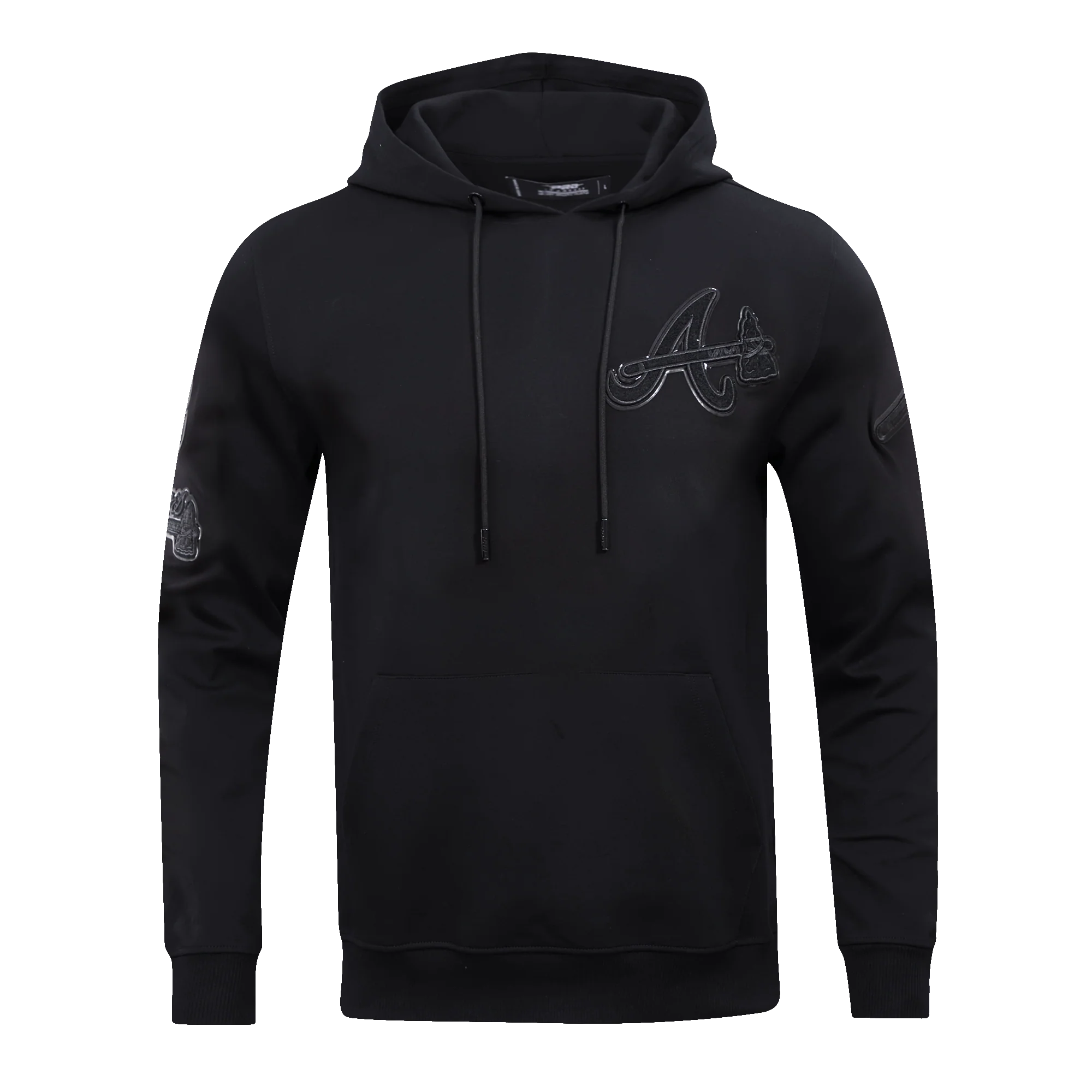 MLB ATLANTA BRAVES TRIPLE BLACK LOGO HOODIE (BLACK)