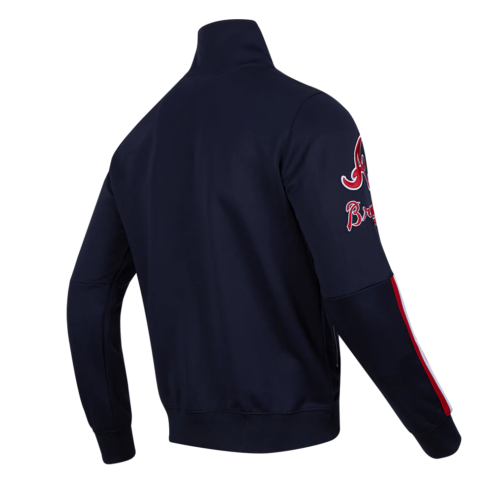 MLB ATLANTA BRAVES CLASSIC MEN'S TRACK JACKET (MIDNIGHT NAVY) - Image 3
