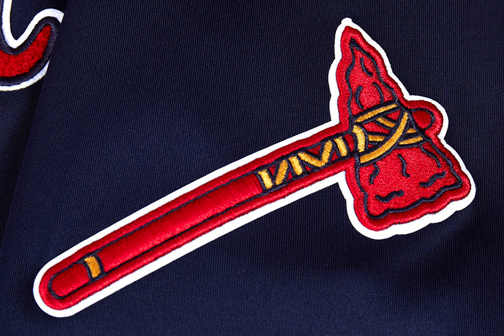 MLB ATLANTA BRAVES CLASSIC MEN'S TRACK JACKET (MIDNIGHT NAVY) - Image 7