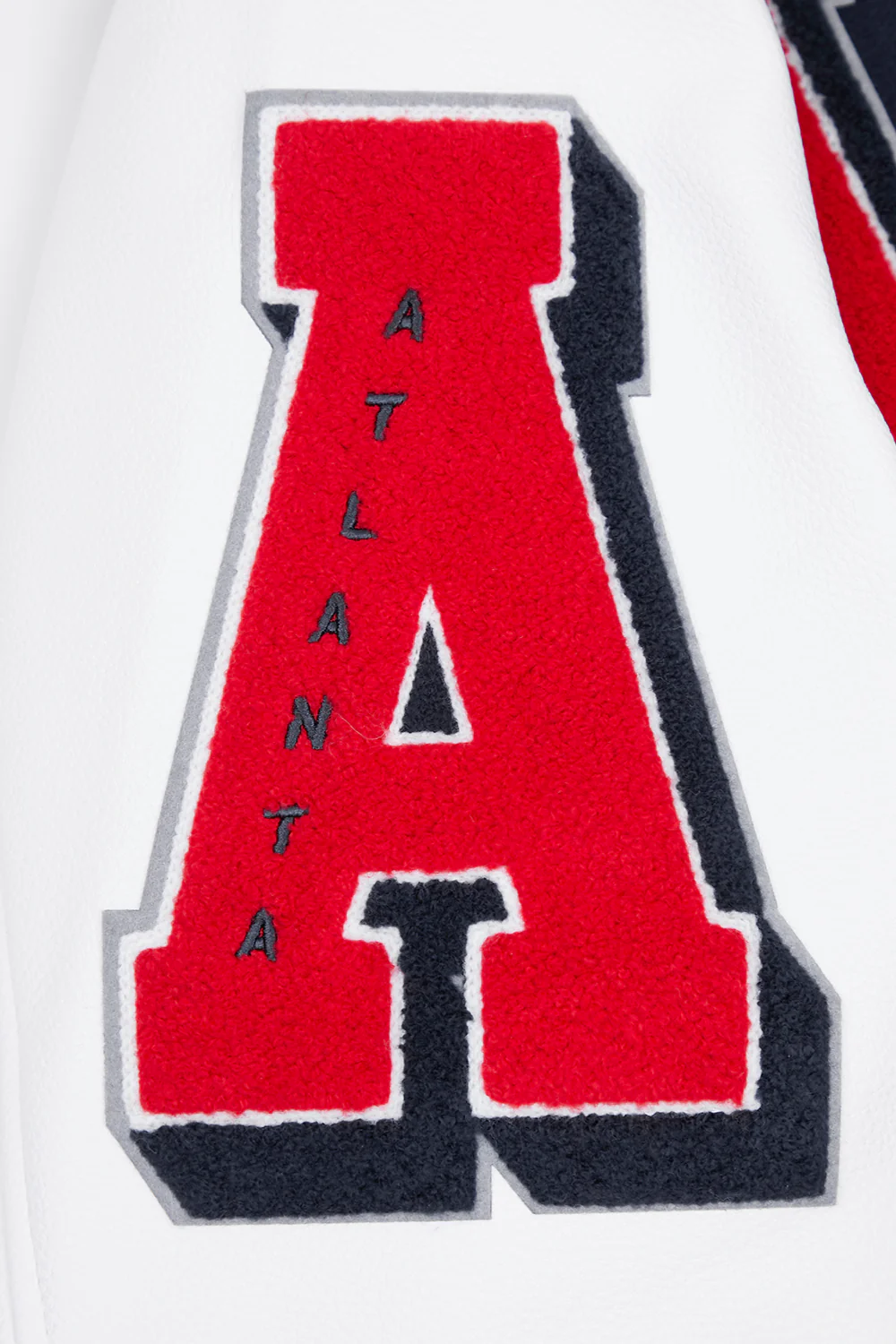 MLB ATLANTA BRAVES MASHUP MEN'S RIB WOOL VARSITY JACKET (MIDNIGHT NAVY/RED/MIDNIGHT NAVY) - Image 11