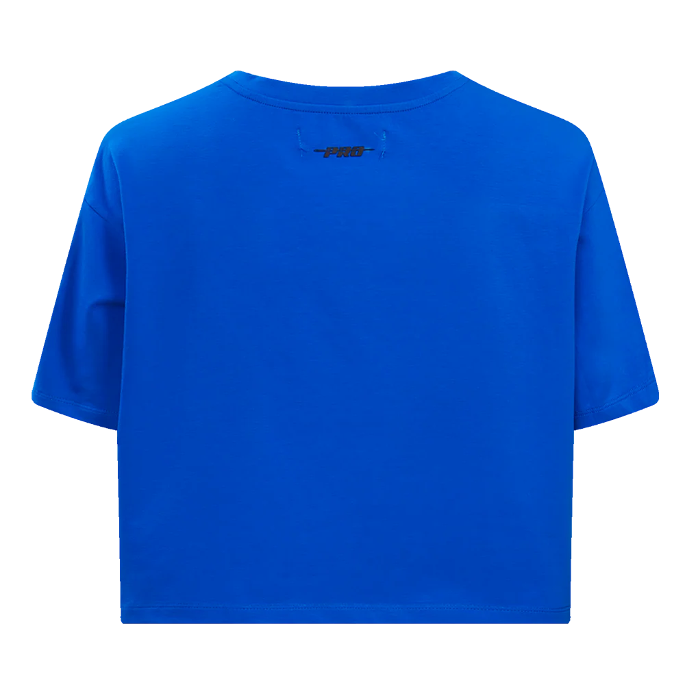 MLB ATLANTA BRAVES RETRO CLASSIC WOMEN'S BOXY TOP (ROYAL BLUE) - Image 4