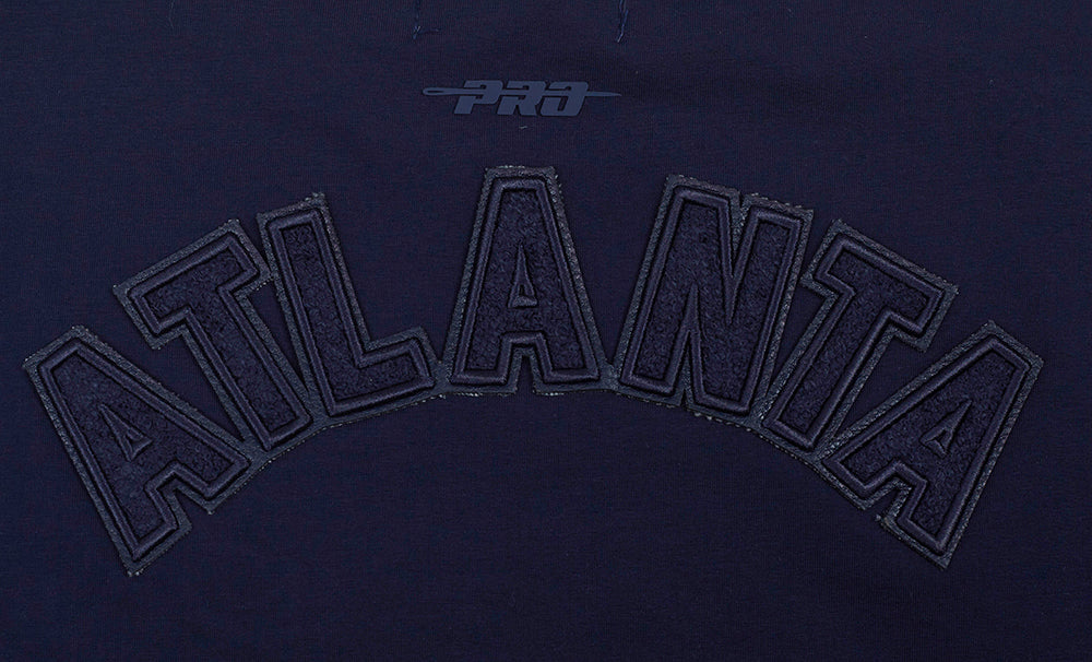 MLB ATLANTA BRAVES TRIPLE TONAL SINGLE JERSEY BOXY WOMEN'S TEE (MIDNIGHT NAVY) - Image 5