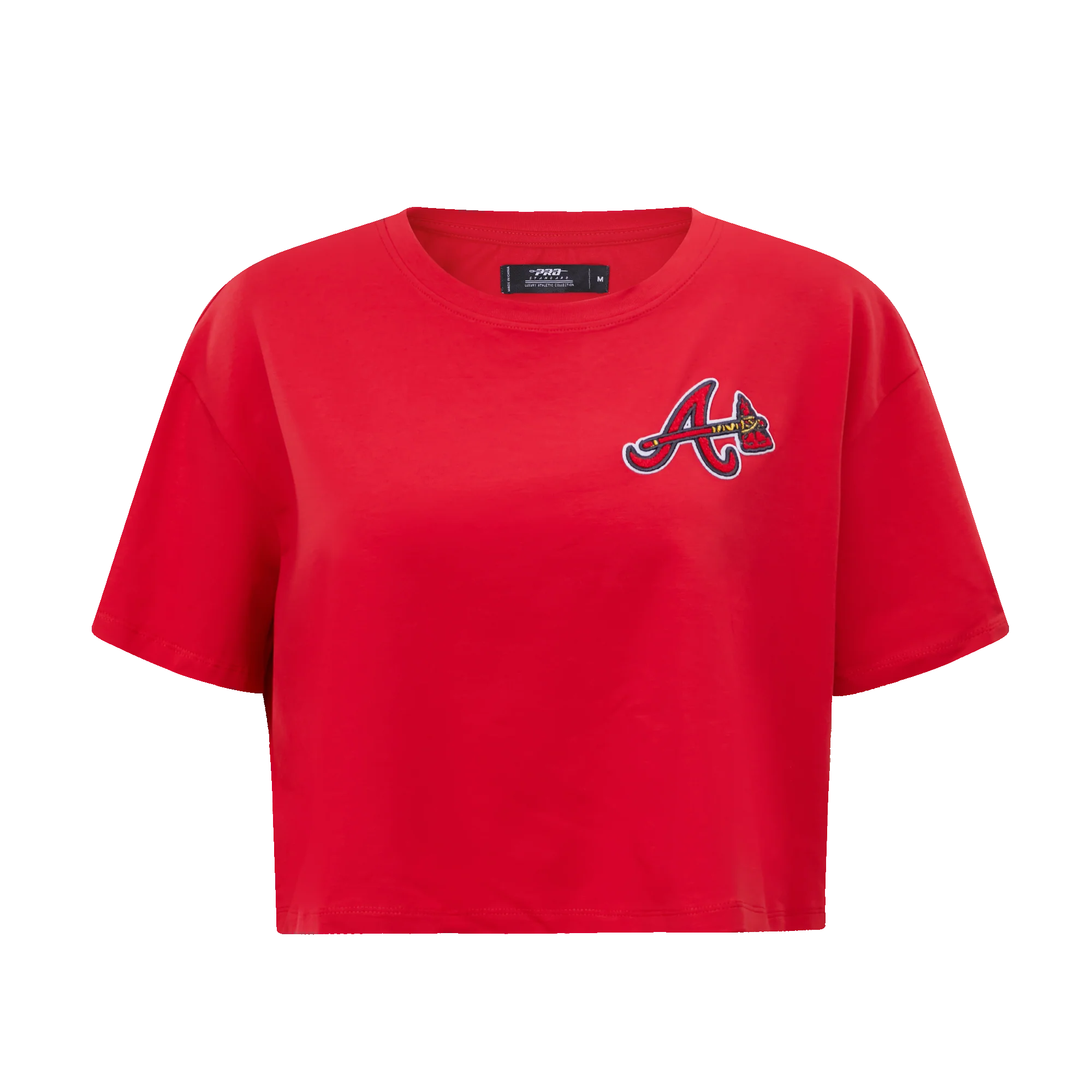 MLB ATLANTA BRAVES CLASSIC WOMEN'S BOXY TOP (RED)