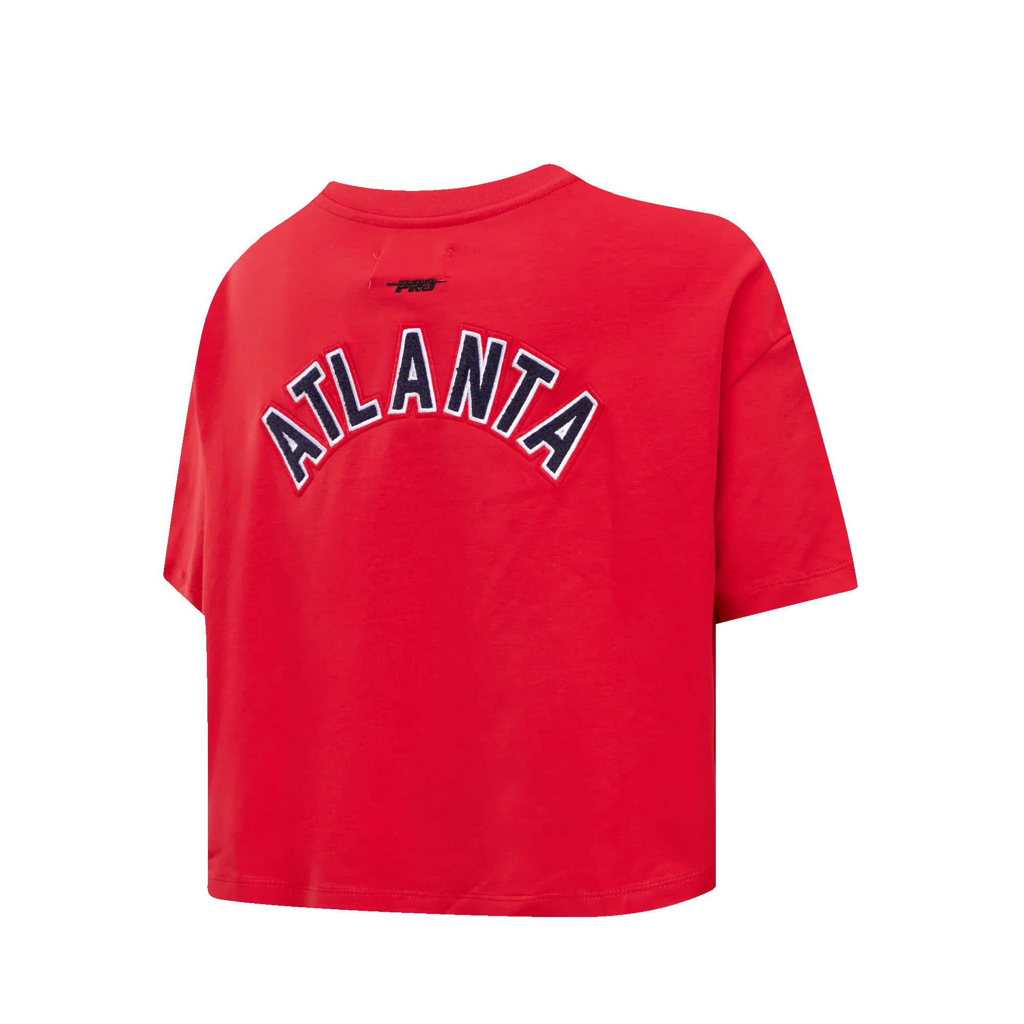 MLB ATLANTA BRAVES CLASSIC WOMEN'S BOXY TOP (RED) - Image 2