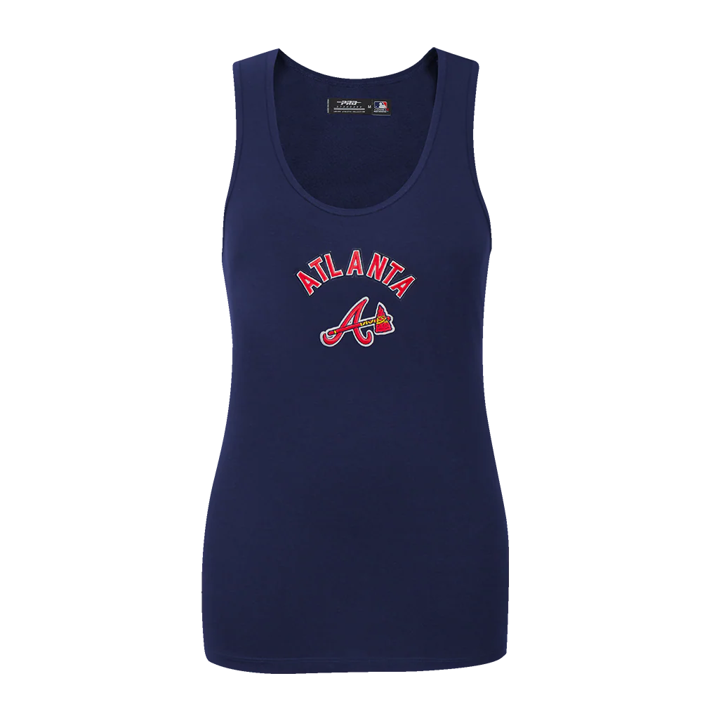 MLB ATLANTA BRAVES CLASSIC WOMEN'S RELAXED FIT RACERBACK (MIDNIGHT NAVY)