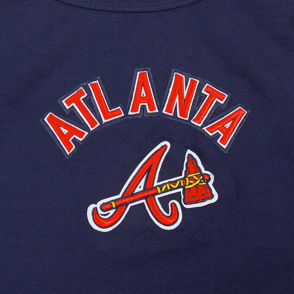 MLB ATLANTA BRAVES CLASSIC WOMEN'S RELAXED FIT RACERBACK (MIDNIGHT NAVY) - Image 5