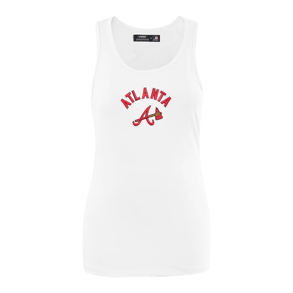 MLB ATLANTA BRAVES CLASSIC WOMEN'S RELAXED FIT RACERBACK (WHITE)