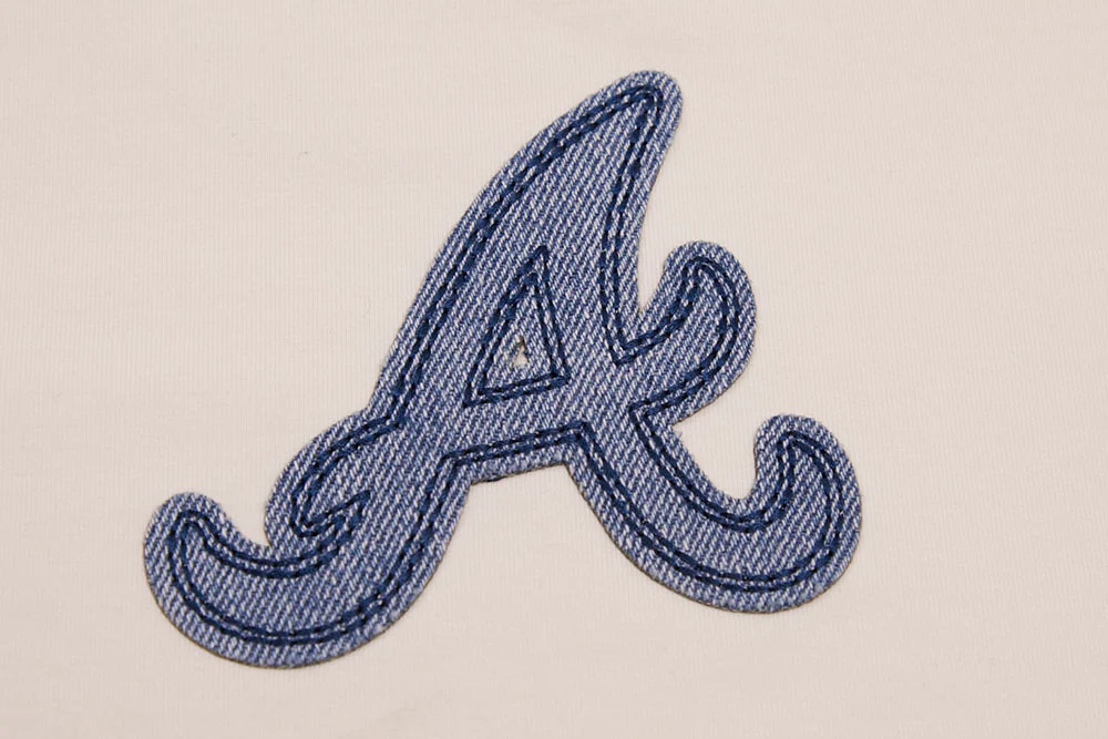 MLB ATLANTA BRAVES VARSITY BLUES WOMEN'S BOXY TOP (LINEN) - Image 5