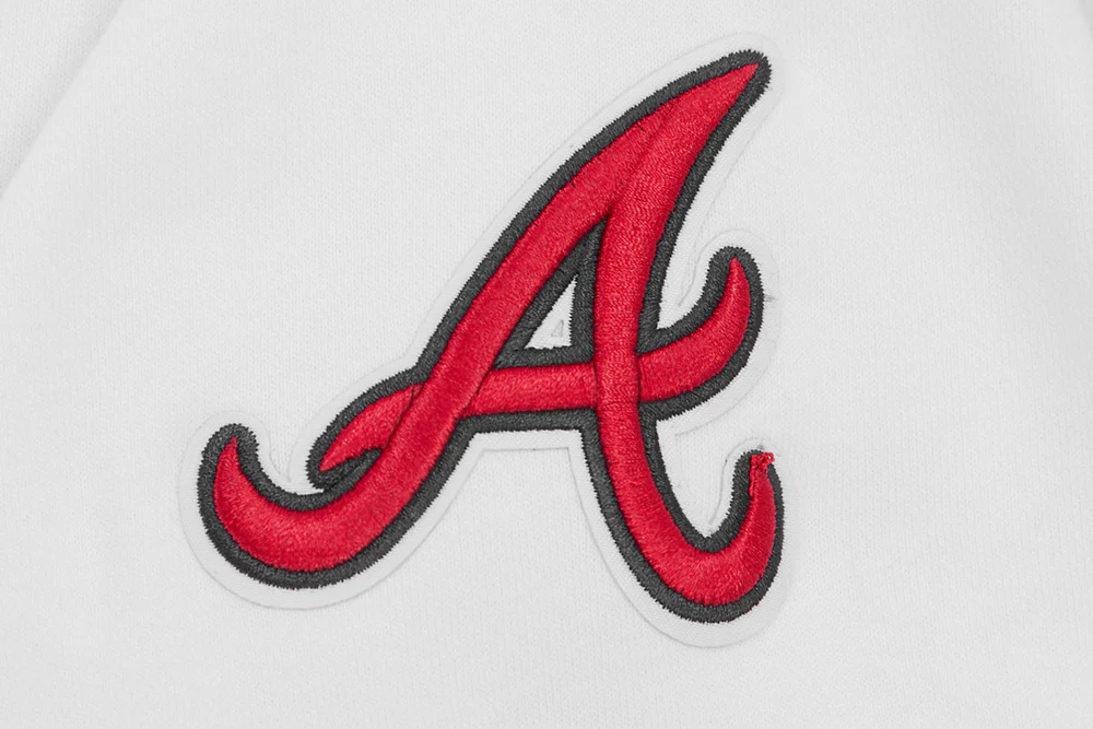 MLB ATLANTA BRAVES CLASSIC WOMEN'S CREWNECK (WHITE) - Image 7
