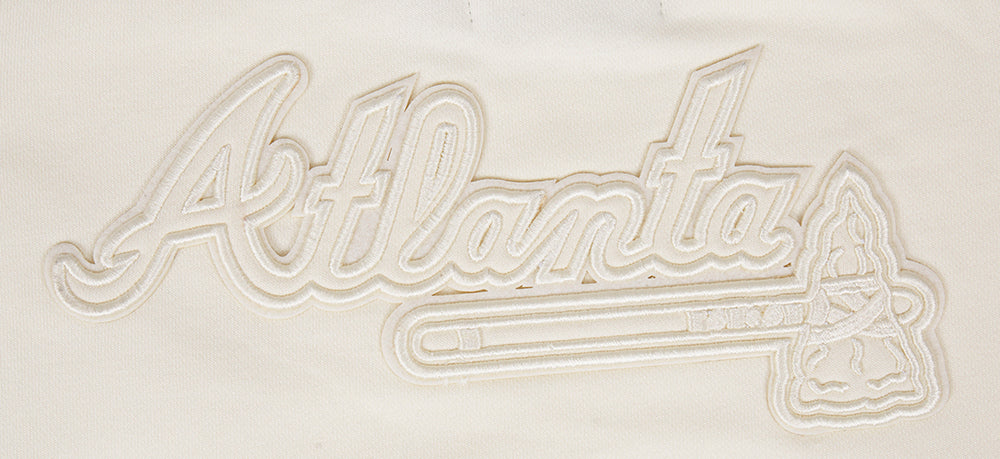 MLB ATLANTA BRAVES NEUTRAL WOMEN'S CREWNECK (EGGSHELL) - Image 5