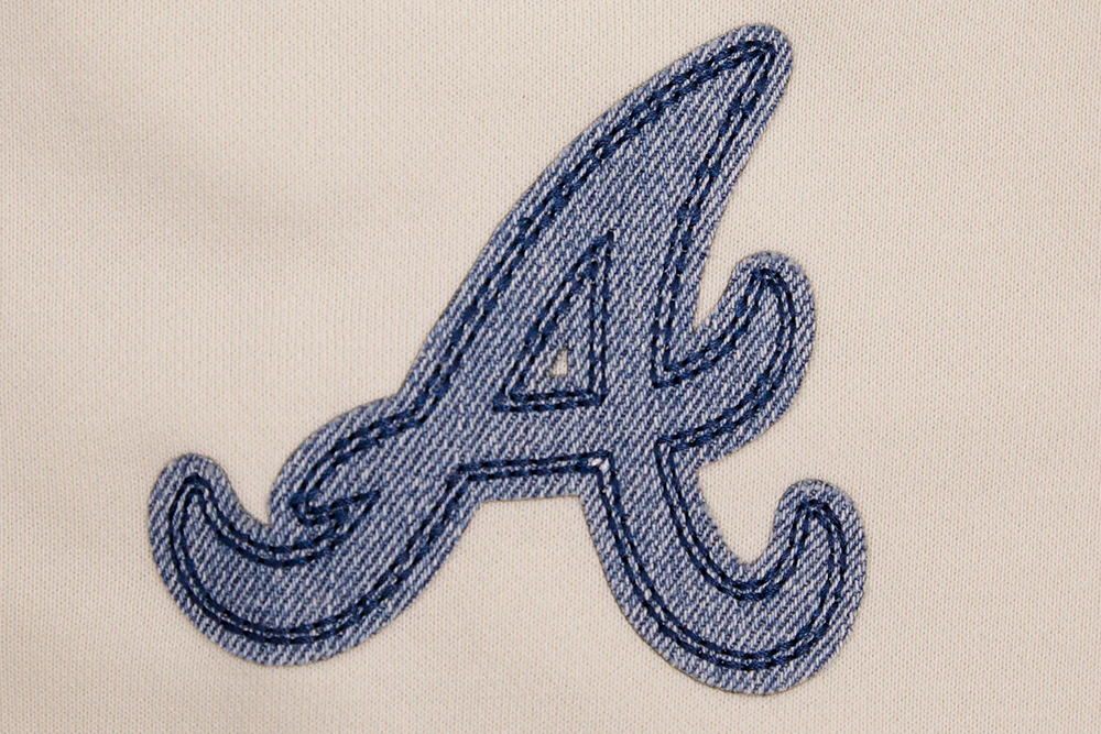 MLB ATLANTA BRAVES VARSITY BLUES WOMEN'S CREWNECK (LINEN) - Image 6