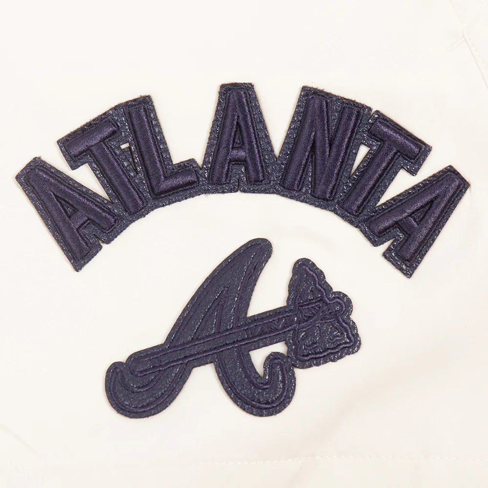 MLB ATLANTA BRAVES TRIPLE TONAL WOVEN WOMEN'S SHORT (EGGSHELL) - Image 5