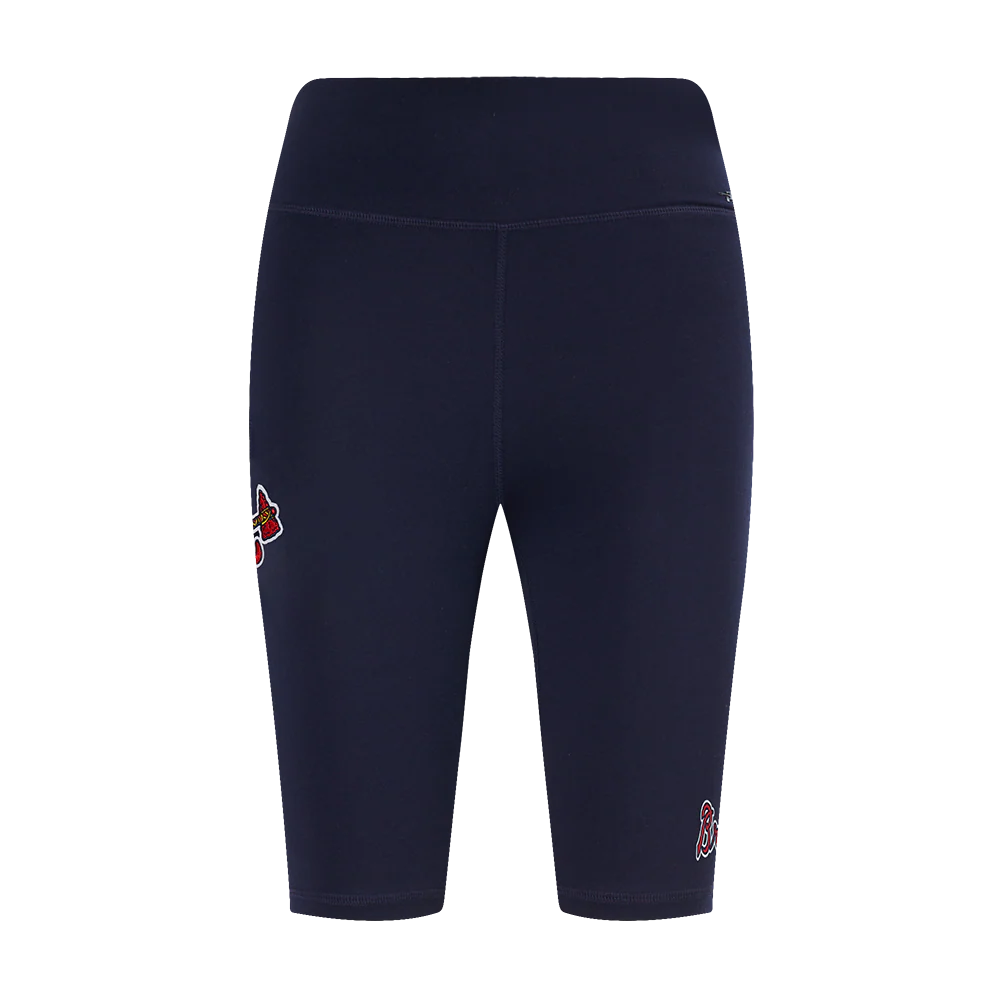 MLB ATLANTA BRAVES CLASSIC WOMEN'S COTTON BIKE SHORT (MIDNIGHT NAVY) - Image 2