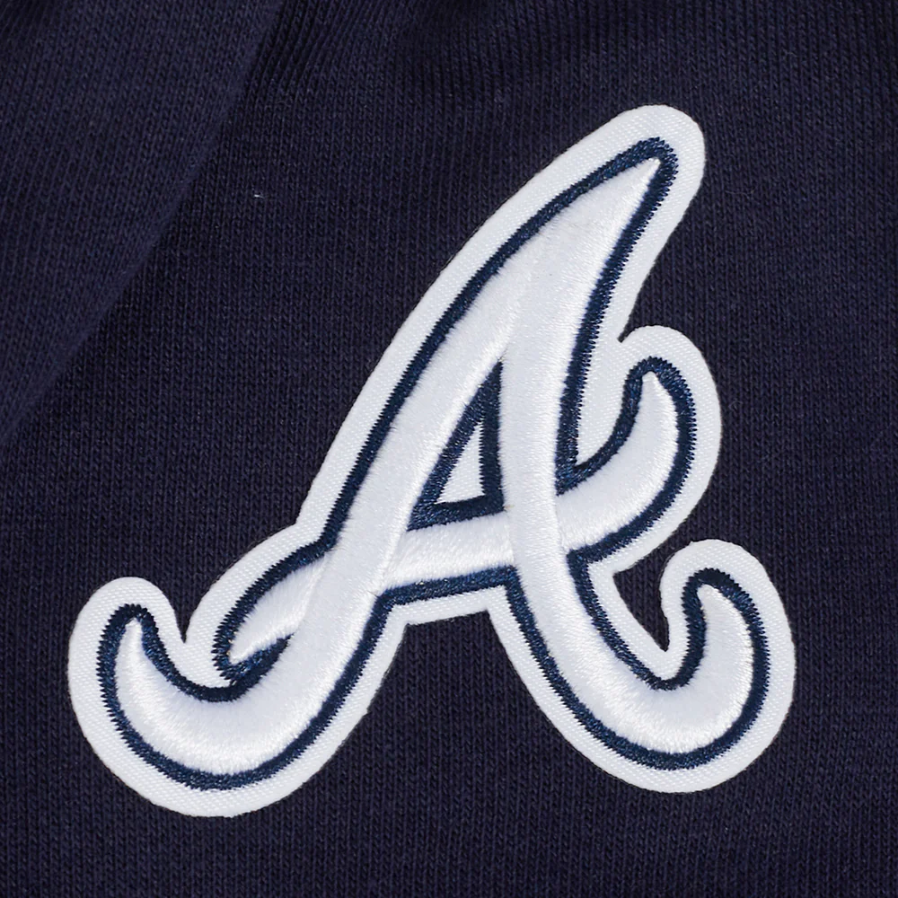 MLB ATLANTA BRAVES PRO PREP W RIB FLEECE WOMEN'S SWEATPANT (MIDNIGHT NAVY/RED/MIDNIGHT NAVY) - Image 6