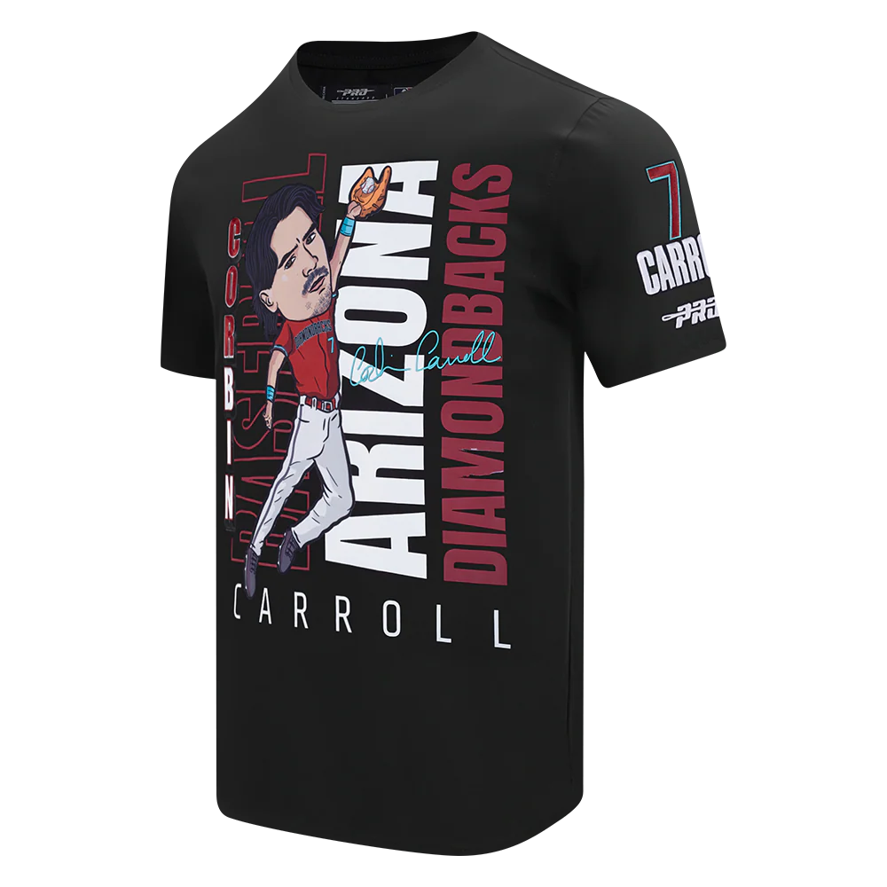 MLB ARIZONA DIAMONDBACKS CORBIN CARROLL #7 REMIX AVATAR SINGLE JERSEY MEN'S TOP (BLACK) - Image 2