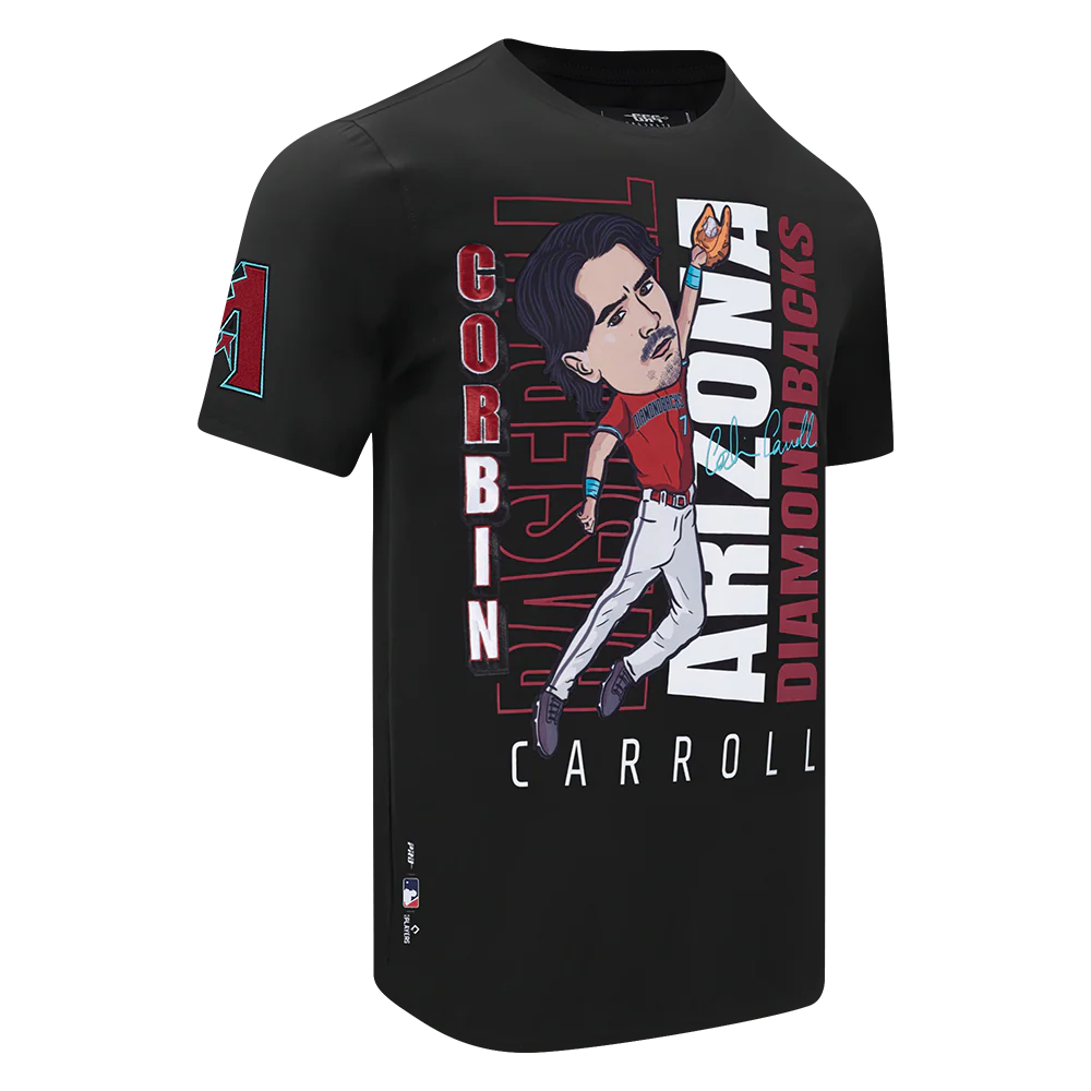MLB ARIZONA DIAMONDBACKS CORBIN CARROLL #7 REMIX AVATAR SINGLE JERSEY MEN'S TOP (BLACK) - Image 4