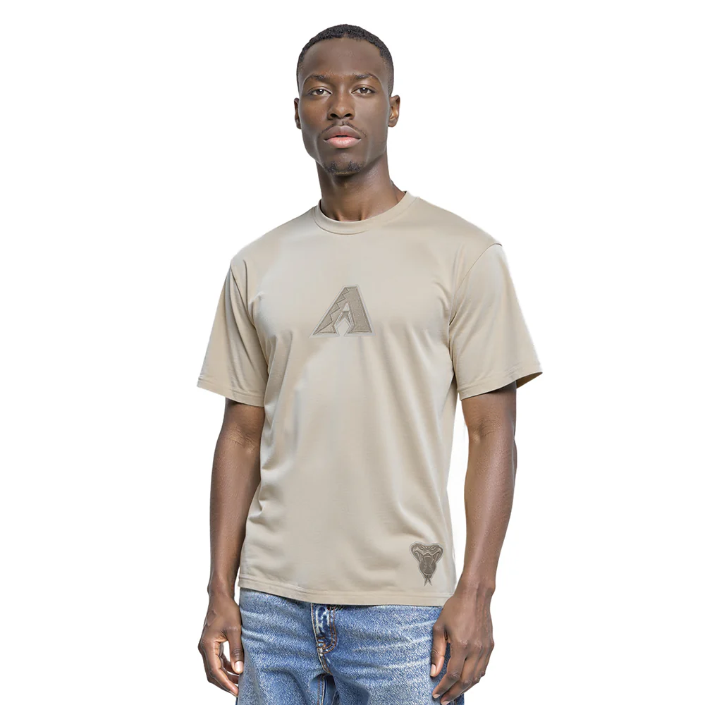 MLB ARIZONA DIAMONDBACKS WINGSPAN MEN'S CJ DROP SHOULDER TEE (TAUPE) - Image 2