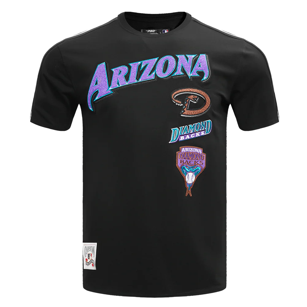 MLB ARIZONA DIAMONDBACKS RETRO CLASSIC MEN'S STRIPED TOP (BLACK)