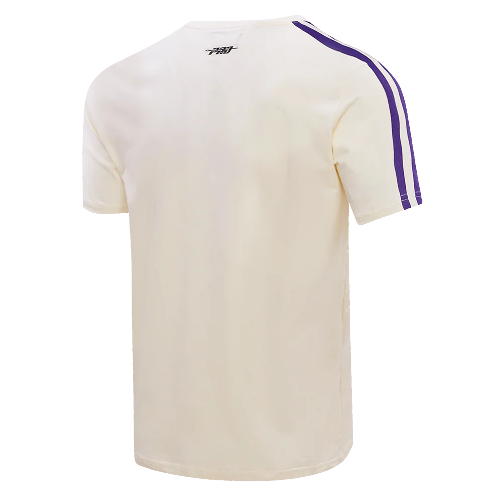 MLB ARIZONA DIAMONDBACKS RETRO CLASSIC MEN'S STRIPED TOP (EGGSHELL/ PURPLE) - Image 4