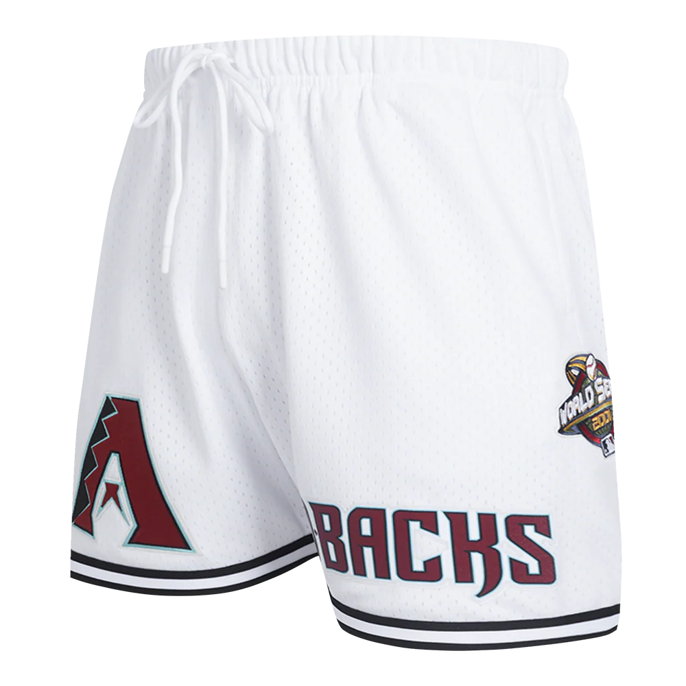 MLB ARIZONA DIAMONDBACKS CLASSIC MESH MEN'S SHORT (WHITE/BLACK/WHITE)