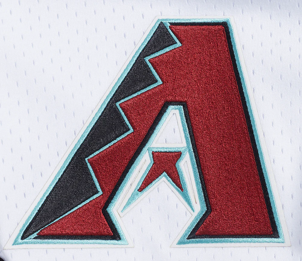 MLB ARIZONA DIAMONDBACKS CLASSIC MESH MEN'S SHORT (WHITE/BLACK/WHITE) - Image 6