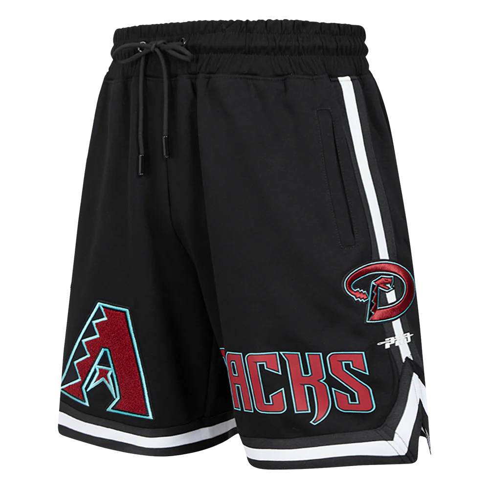 MLB ARIZONA DIAMONDBACKS CLASSIC CHENILLE MEN'S ATHLETIC SHORT (BLACK)
