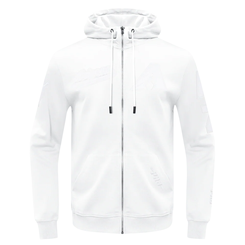 MLB ARIZONA DIAMONDBACKS WHITE OUT MEN'S DK FZ PO HOODIE (WHITE)