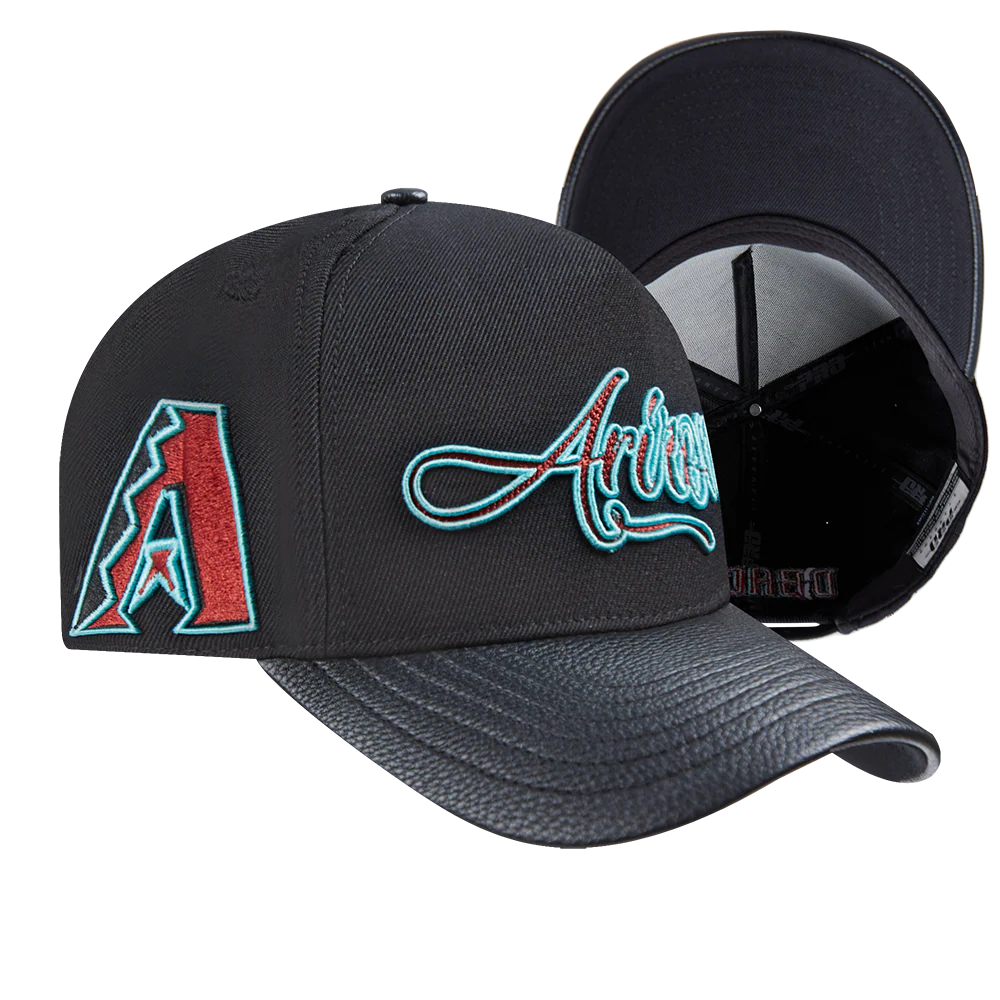 MLB ARIZONA DIAMONDBACKS CITY SIGNATURE MEN'S PINCH FRONT STRAPBACK (BLACK) - Image 7