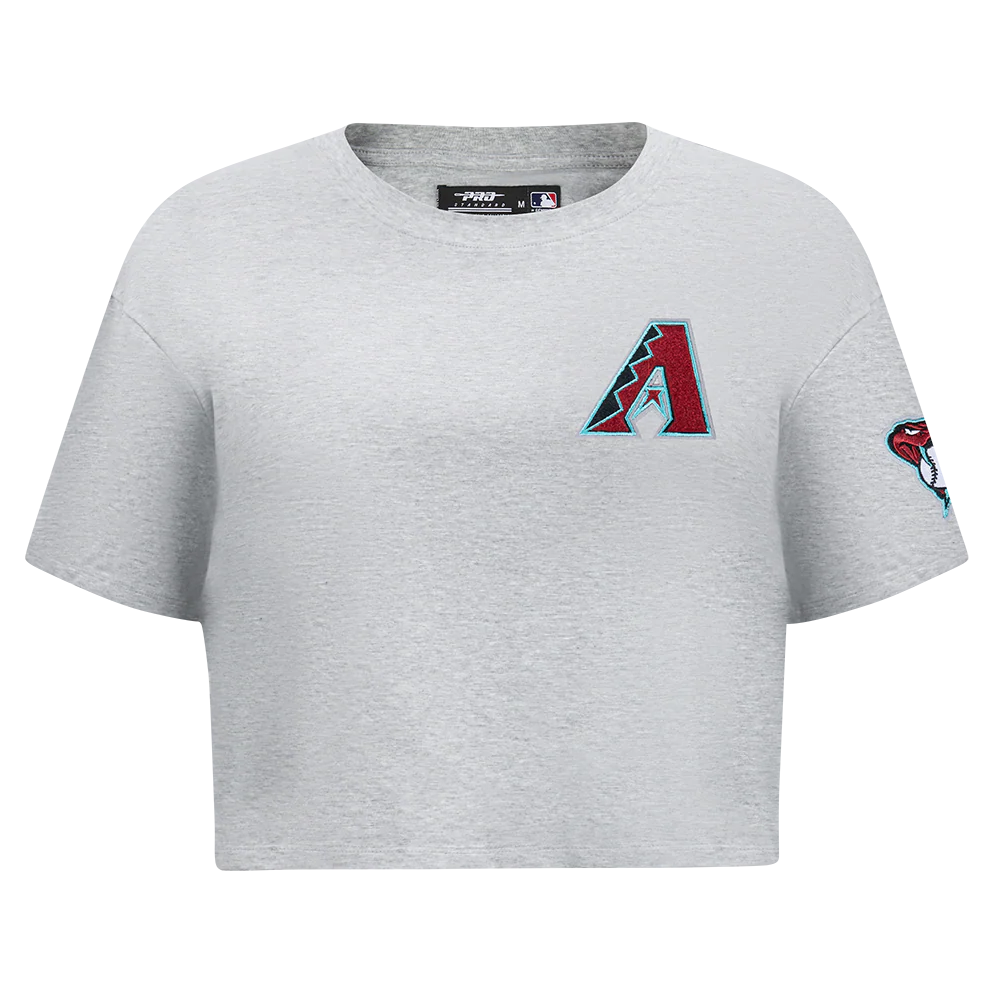 MLB ARIZONA DIAMONDBACKS CLASSIC WOMEN'S SJ BOXY TEE (HEATHER GREY)