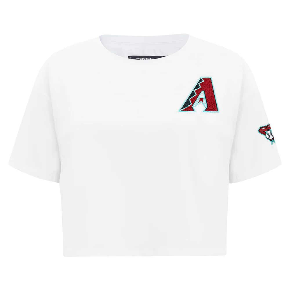 MLB ARIZONA DIAMONDBACKS CLASSIC WOMEN'S SJ BOXY TEE (WHITE)