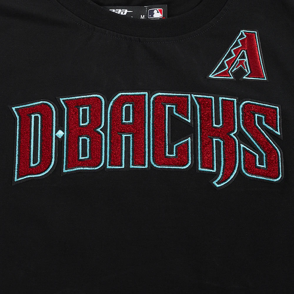 MLB ARIZONA DIAMONDBACKS CLASSIC SHORT SLEEVE WOMEN'S SLIM FIT TOP (BLACK) - Image 5