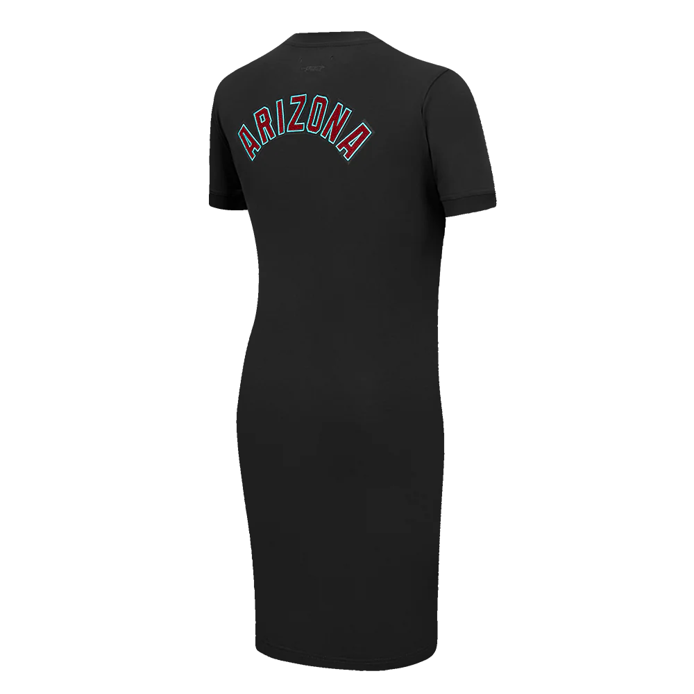 MLB ARIZONA DIAMONDBACKS CLASSIC WOMEN'S BODYCON DRESS (BLACK) - Image 4