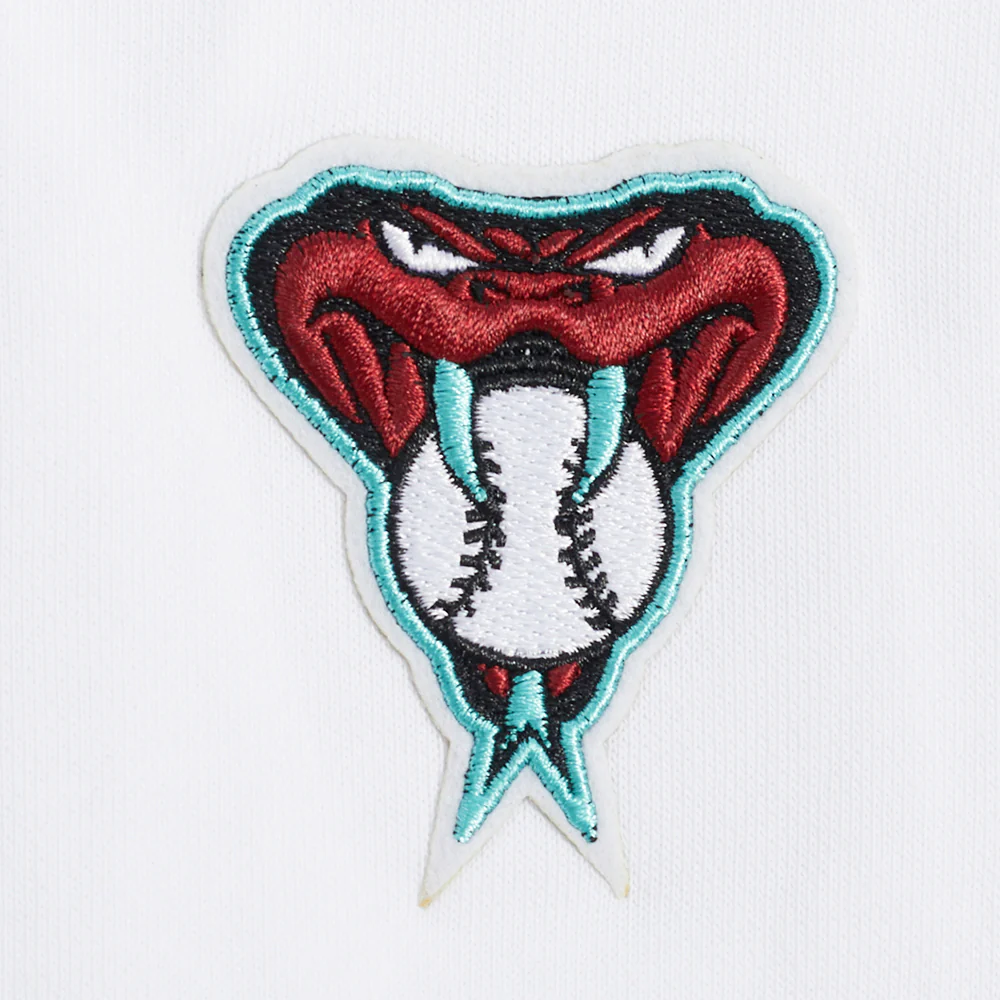 MLB ARIZONA DIAMONDBACKS CLASSIC WOMEN'S FLEECE CREWNECK (WHITE) - Image 6
