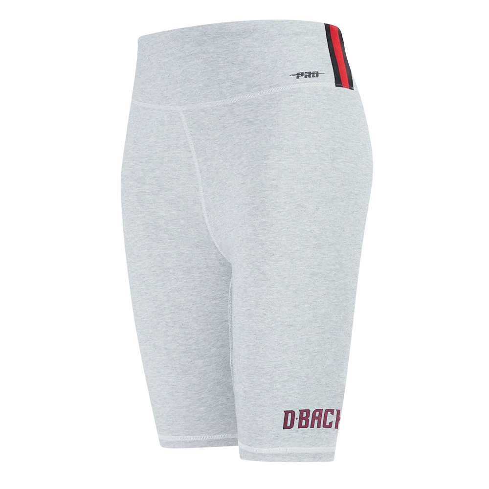 MLB ARIZONA DIAMONDBACKS CLASSIC WOMEN'S COTTON BIKE SHORT (HEATHER GREY)