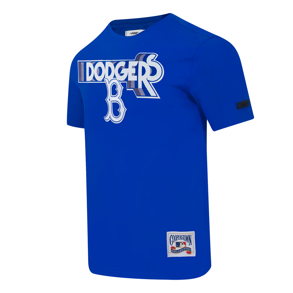 MLB BROOKLYN DODGERS RETRO ELEVATION MEN'S SINGLE JERSEY TOP (ROYAL BLUE) - Image 2