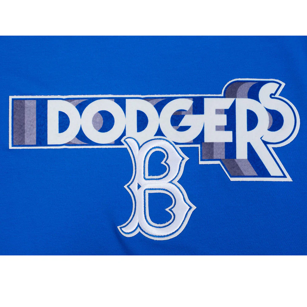 MLB BROOKLYN DODGERS RETRO ELEVATION MEN'S SINGLE JERSEY TOP (ROYAL BLUE) - Image 6