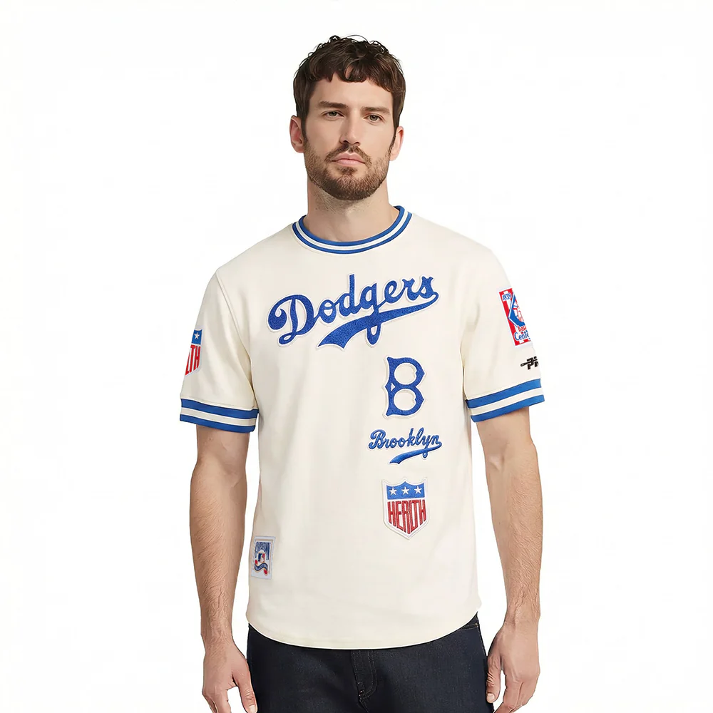 MLB BROOKLYN DODGERS RETRO CLASSICS MEN'S DK TOP (EGGSHELL/ROYAL BLUE)